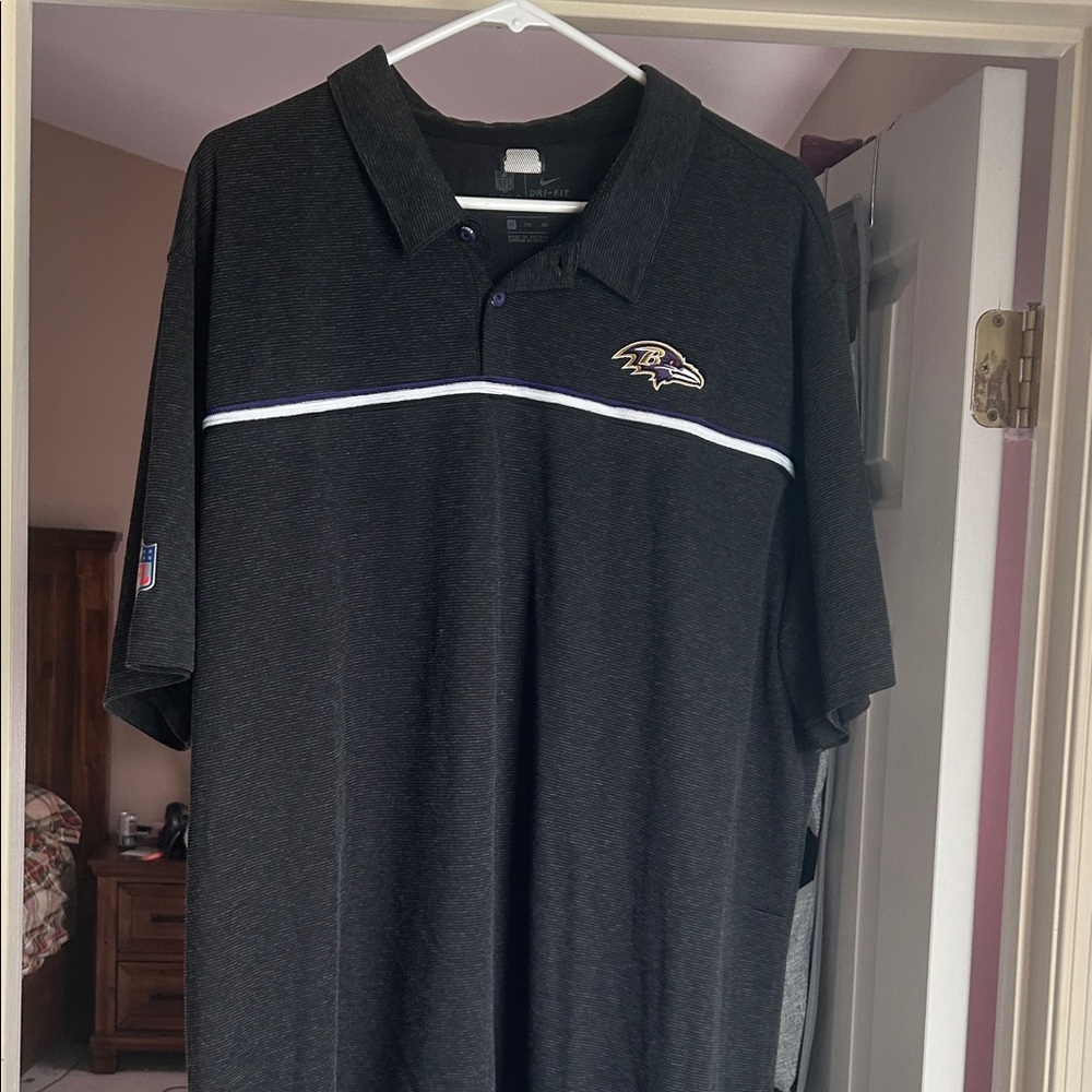 Nike Ravens Polo Shirt with Logo